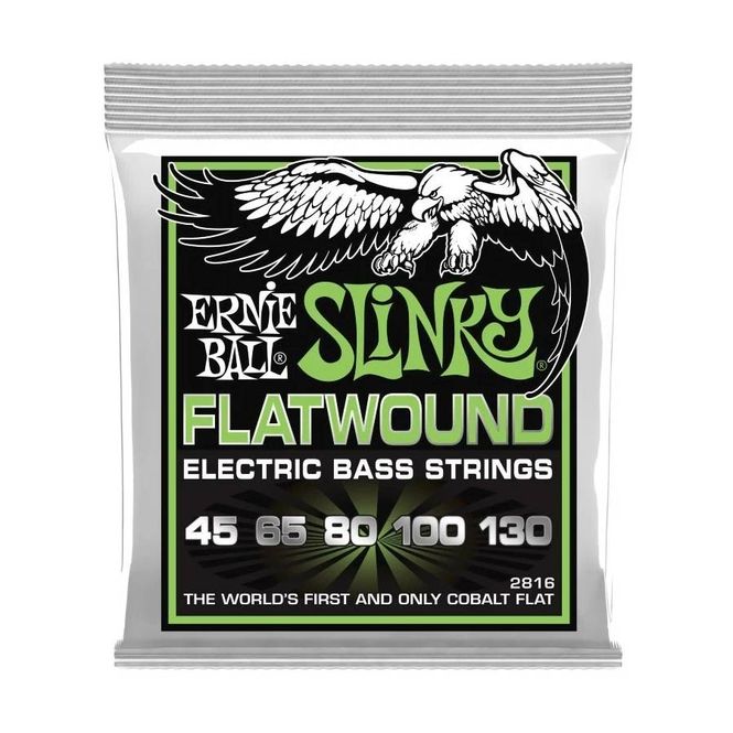Hovedbilde Ernie Ball 2816 Flatwound Cobalt 5-String Bass (45-130)