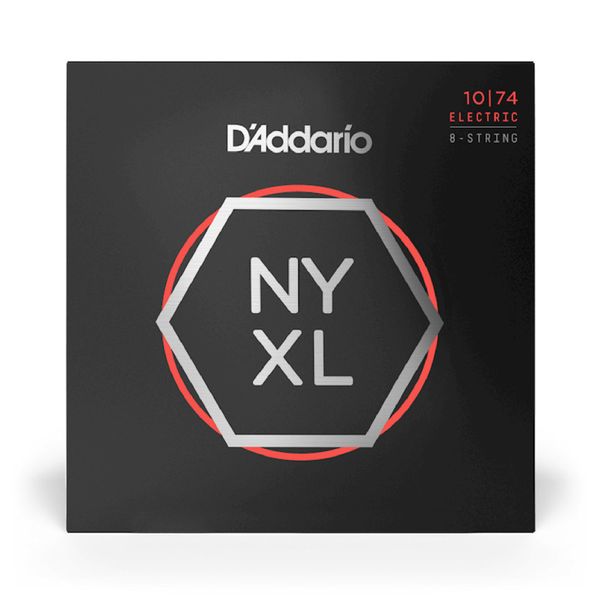 D'Addario NYXL1074 El. Gitar 8-strengssett (10-74)