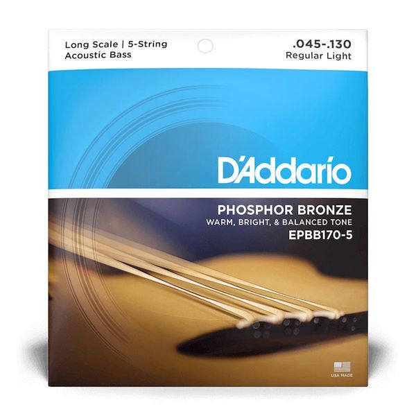 D'Addario EPBB170-5 5-str. Akustisk Bass (045-130)