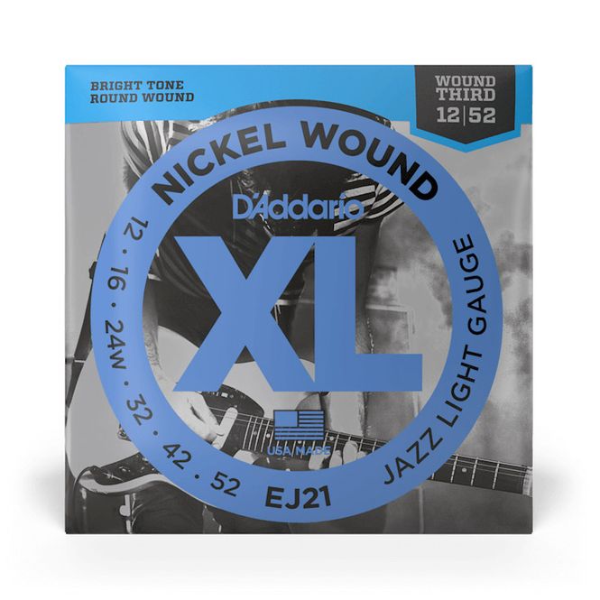 Hovedbilde D'Addario EJ21 XL Jazz Light El. Gitar Strenger (12-52)
