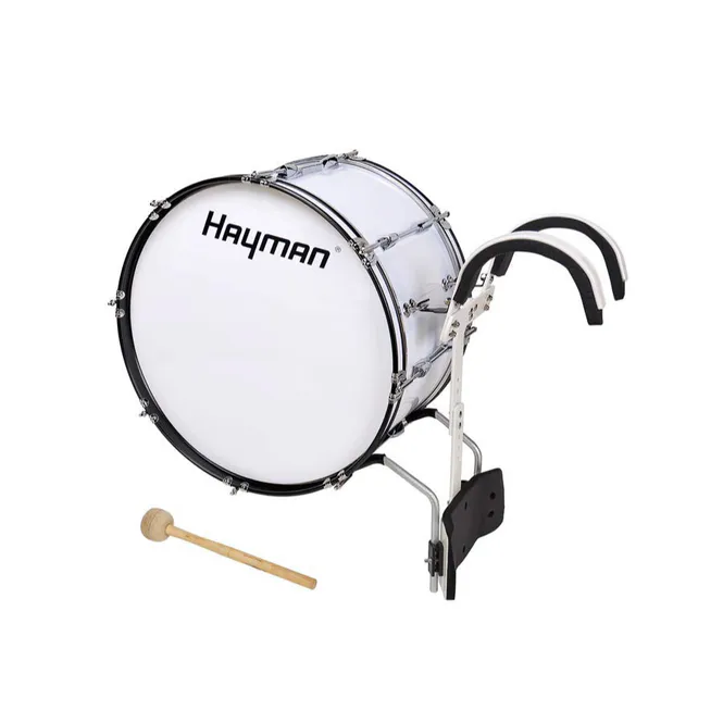 Hovedbilde Hayman MDR-2612 Marsj Stortromme, Hvit, 26x12